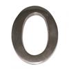 DOOR NUMBERS FROM 1 TO 9. 10cm. CHOOSE NUMBER AND FINISH. NUMBER ZERO MATT NICKEL FINISH
