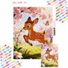 Diamond Painting Handmade Diy Mosaic Bambi Cartoon Character Floral Butterfly Rhinestone Kit Home Decoration Gift