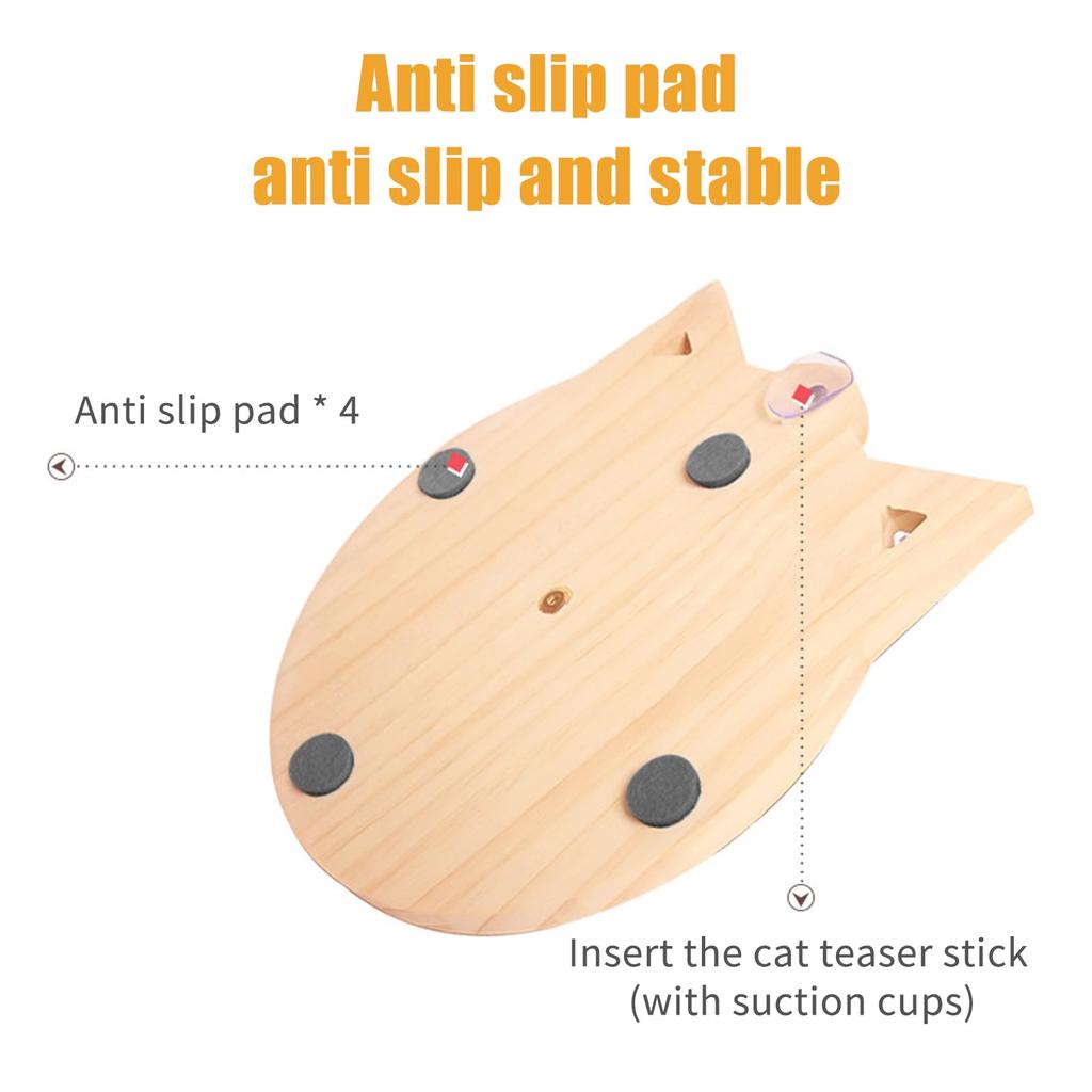 HARUMAKI Cat Tower Cat Claw Sharpener Cat Toy Cat Claw Sharpener Cat Scratcher Natural Wood Freestanding Easy To Assemble Multifunctional Integrated