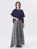 Beams Boy Madras Check Crazy Skirt, Women's, Gray, One Size, 13270114803