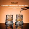 Premium Clear Whiskeys Glass with Rotating Base for Stress Reduction Crystal Cocktail WIne Glass Elegant Glassware Gift