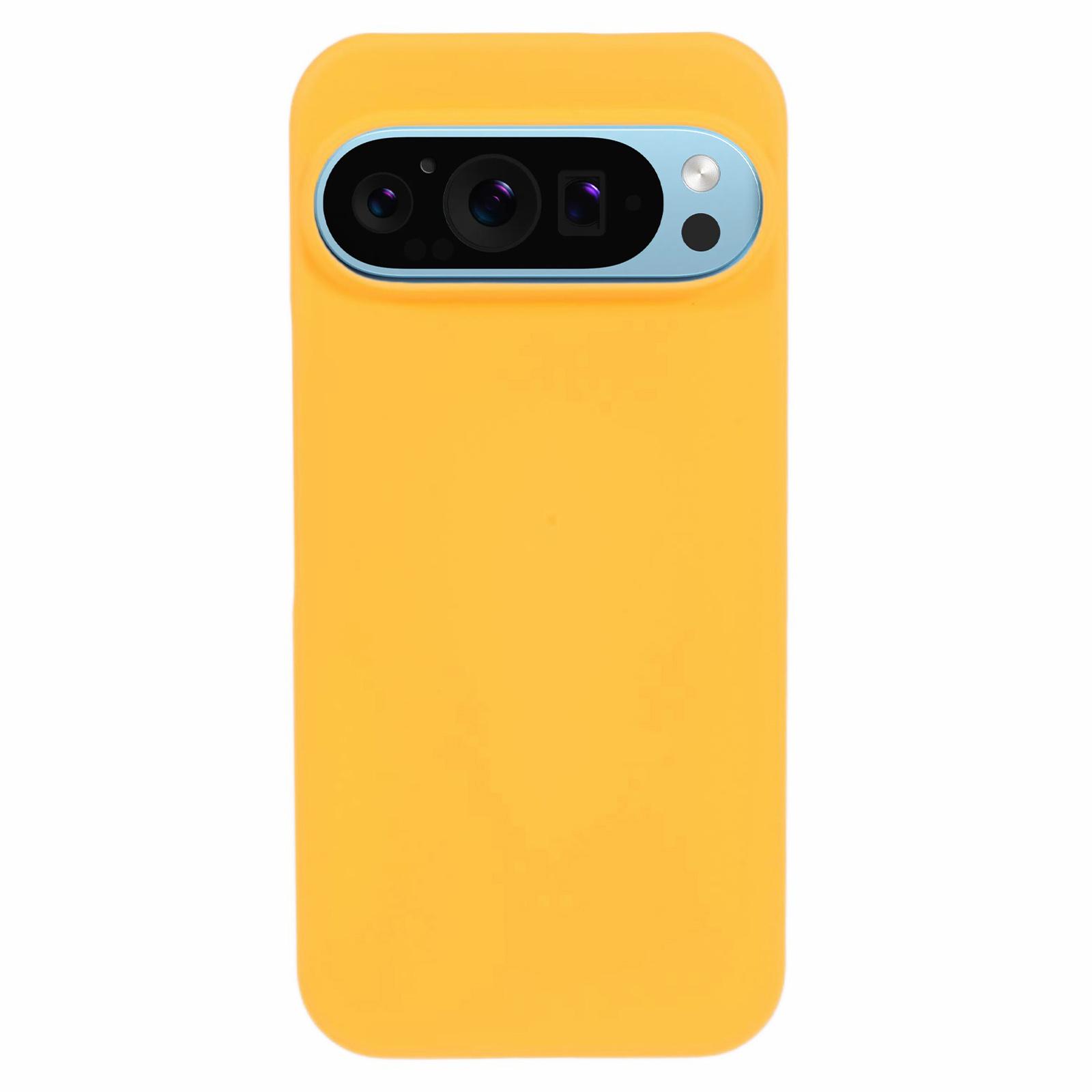

For Google Pixel 9/Pixel 9 Pro Case Ultra Thin Hard PC Silky Touch Feeling Phone Cover Yellow
