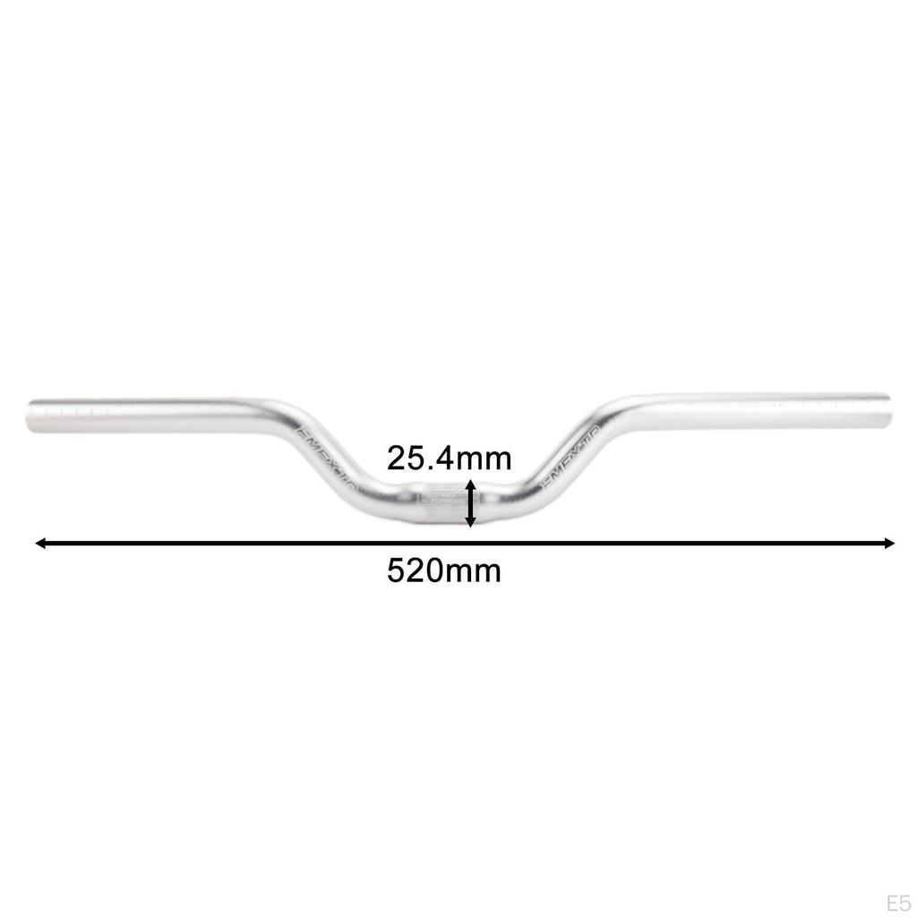 Manubrio per bicicletta in lega di alluminio resistente all'usura multiuso da 25,4 mm per guida all'aperto
