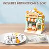 Cute Coffee Shop Building Blocks, City Street View Simulation Architecture Café Toy, Idea Present for Adults Teens Kids (315Pcs)