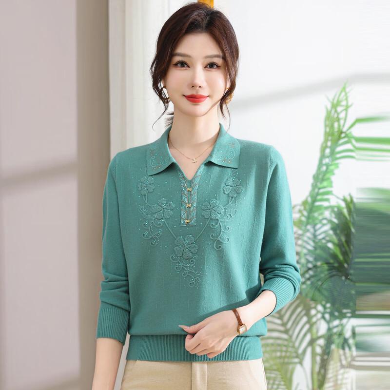 Hodo Women's Long-Sleeve Lapel Knit Sweater