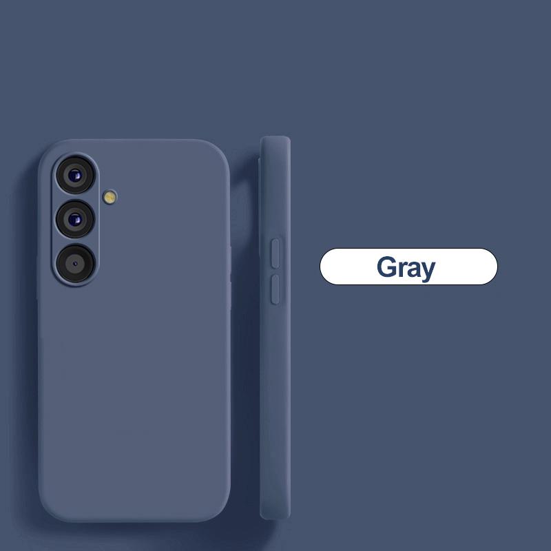 

Для Samsung A54 5G чехол Роскошный жидкий силиконовый защитный чехол для объектива камеры Мягкая задняя крышка для Samsung Galaxy A54 A 54 5G чехлы для телефонов A54 5G серый