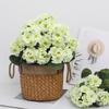 Artificial Geranium Flower Bouquet Outdoor UV Resistant Simulation Flowers Home Decor For Garden Festival Party Ornaments