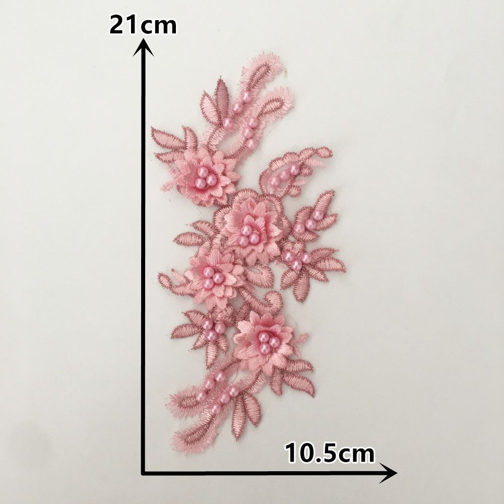 

Розовый I Полиэстер Вышивка Одиночный цветок Бусины Просверленные Липкий цветок Сделай сам Шитье Декоративные аксессуары для одежды Воротник Кружевные аксессуары Main picture 1350 (1 piece)