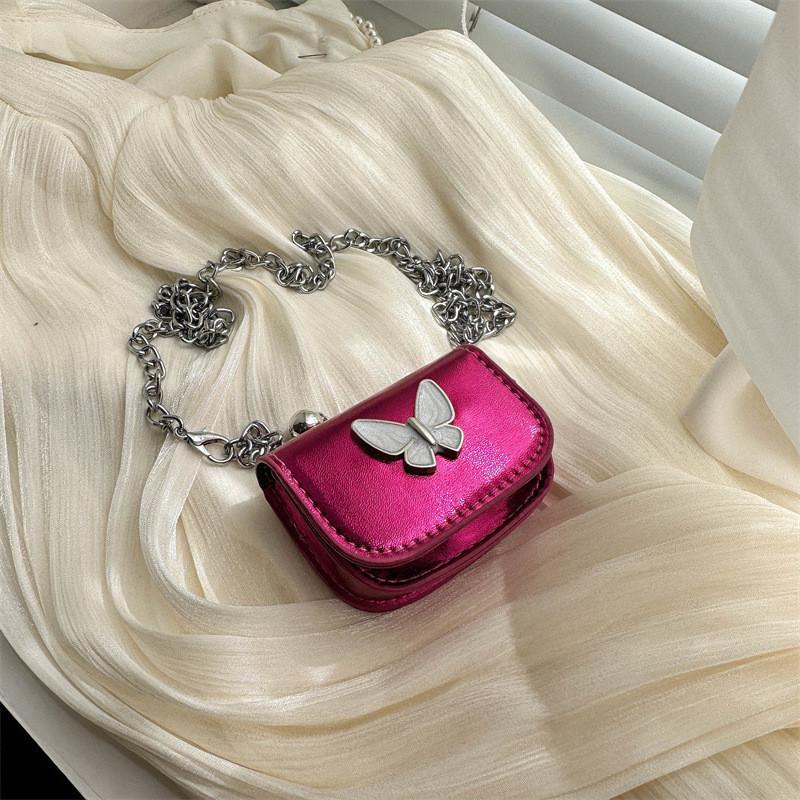 Fashionable Unique Butterfly Decorated Shoulder Bag For Women 2024 Spring New Cross Saddle Armpit Bag