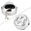 Universal Vintage Round Motorcycle LED Headlight Lamp Modification Accessory (Electroplating)