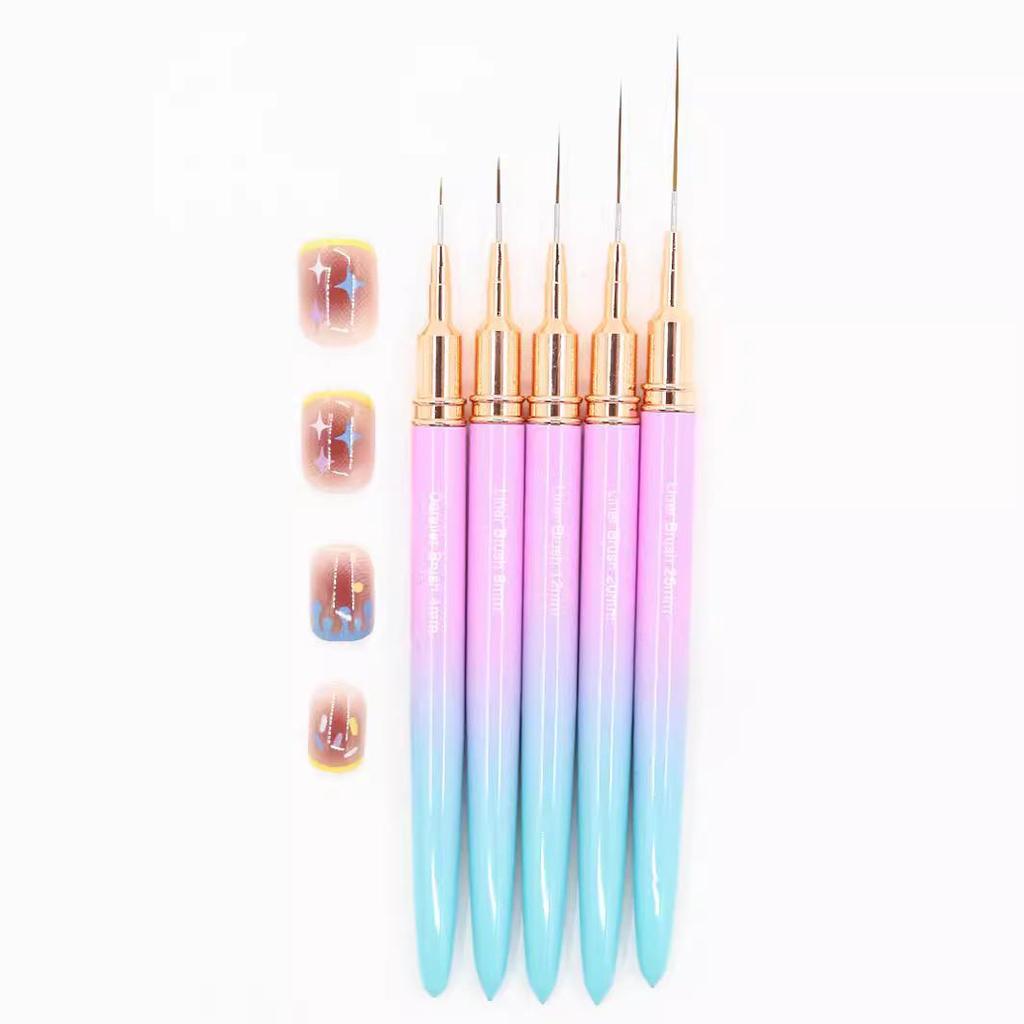 Japanese Pink Gradient Nail Art Striping Brush for Drawing & Flower Painting