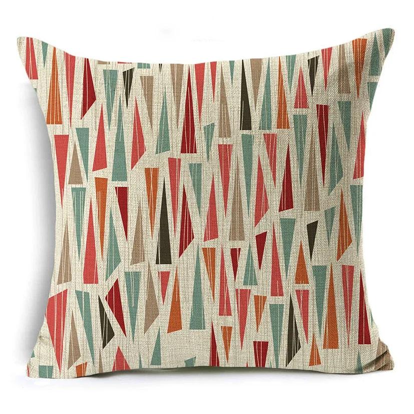 Mandala Graffiti Cushion Cover 45x45cm Linen Decorative Pillow Cover Sofa Bed Pillow Case