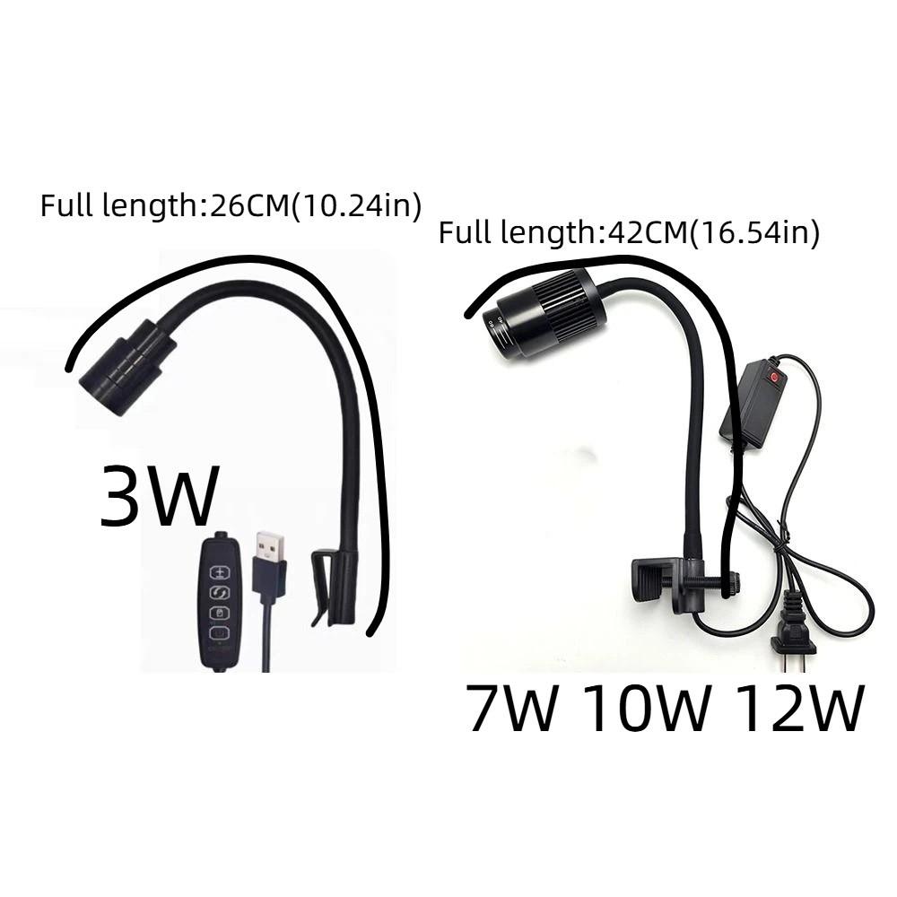 Rotatable LED Aquarium Light 3/12 W Grow Light Decorative Landscape Lamps  Reptile Tank