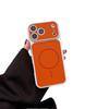 Compatible iPhone 17 Pro Max Magnetic Case - Apple 16 Pro Color Block Large Window Protective Case