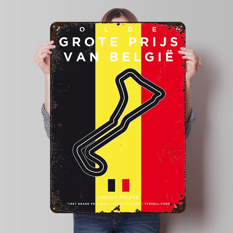 1973 Zolder Printed Posters Customizable Wall Art Retro Vintage Metal Tin Signs for Home Room Garage Decoration Aesthetic Garden