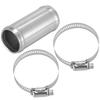 X AUTOHAUX Hose Joint Pipe Set with 2 Aluminum Outer Diameter 35 Length 76 Mm Clamps, Alloy, Mm,