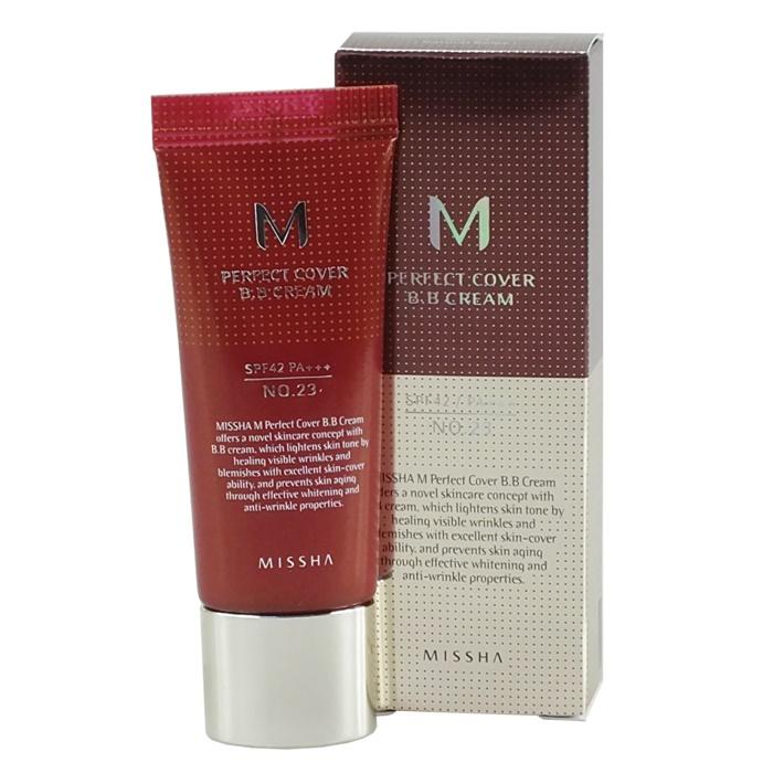 Missha m perfect cover b.b cream spf42/pa+++ non. 23 beige naturel 20ml