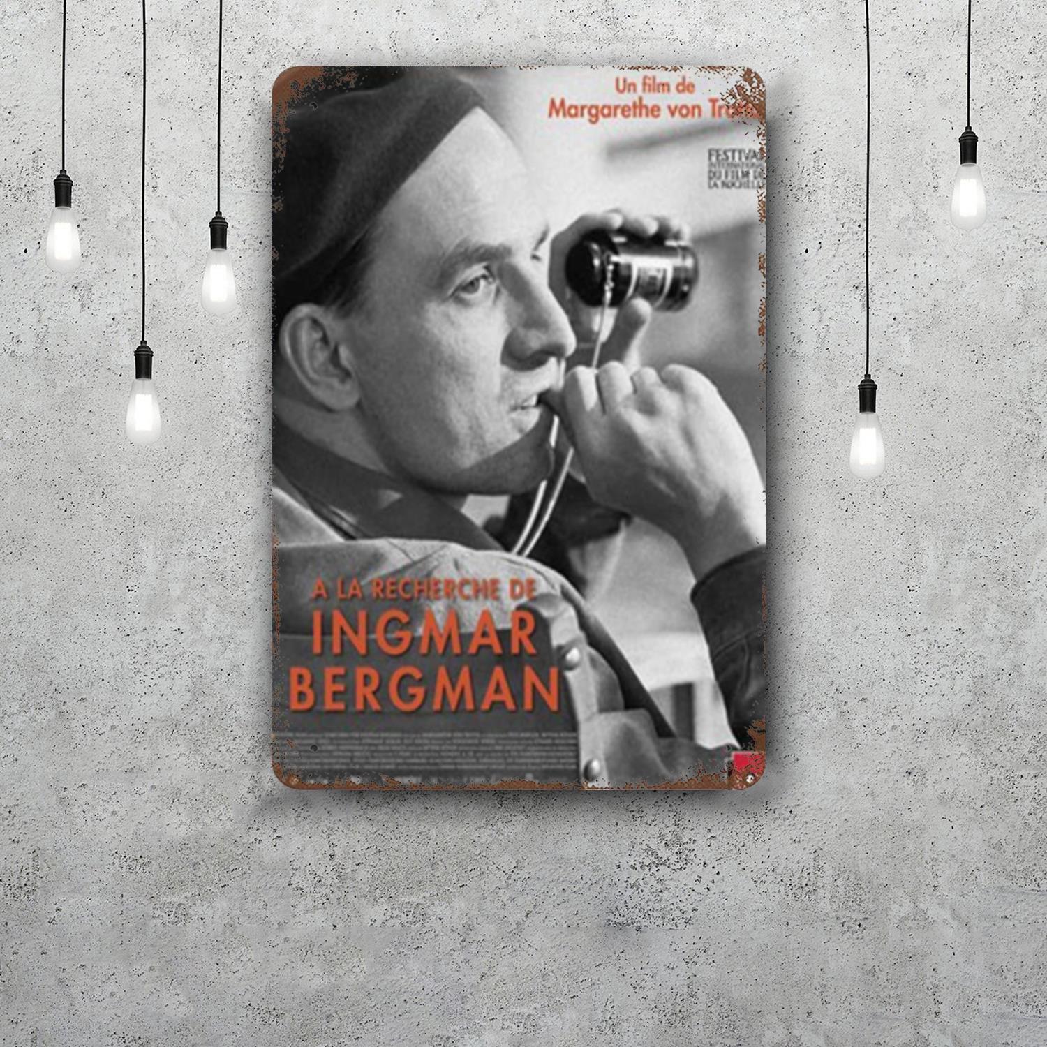 

ingmar bergman Decor Vintage Metal Signs Tin Signs Captain Poster Decor for Bar Pub Club Man Cave Wall Decoration 20x30cm（7.8x11.8inch）