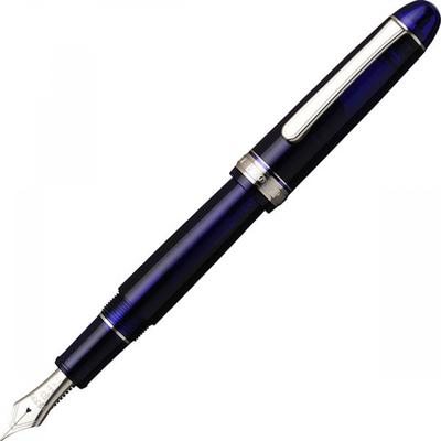 Platinum Century Füllfederhalter, Rhodium-Finish, Chartres Blau