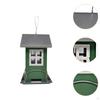 Outdoor Bird Feeder Garden Decor,Weather Resistant,Hanging Metal Food Container for Courtyard