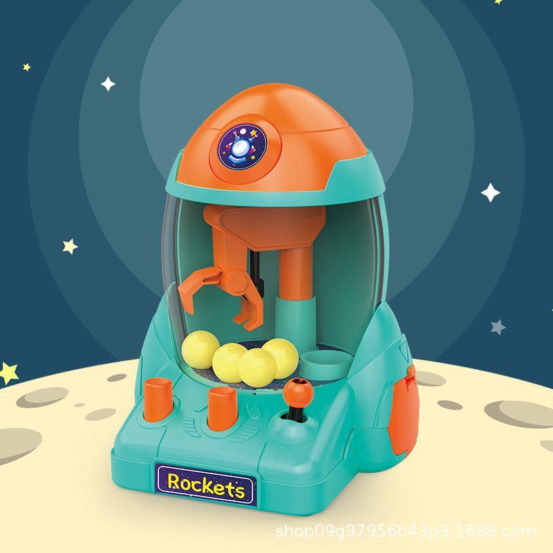 Kids Claw Machine Toy Mini Arcade Game Ball Catching Machine Educational Toy with 5 Balls for Children Age 4-6