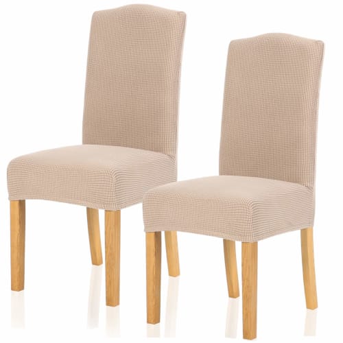 TIANSHU Two-Piece Chair Covers, Available in 11 Colors, Stretchable, Fluffy, Removable, Washable, for Home and Hotel Use, Weddings, Parties, and More