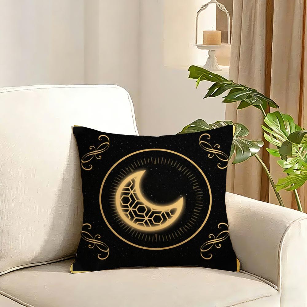 Eid alFitr Cushion Cover Reversible Plush Pillow Cover Soft Fluffy Home Decor for Sofa Bedroom