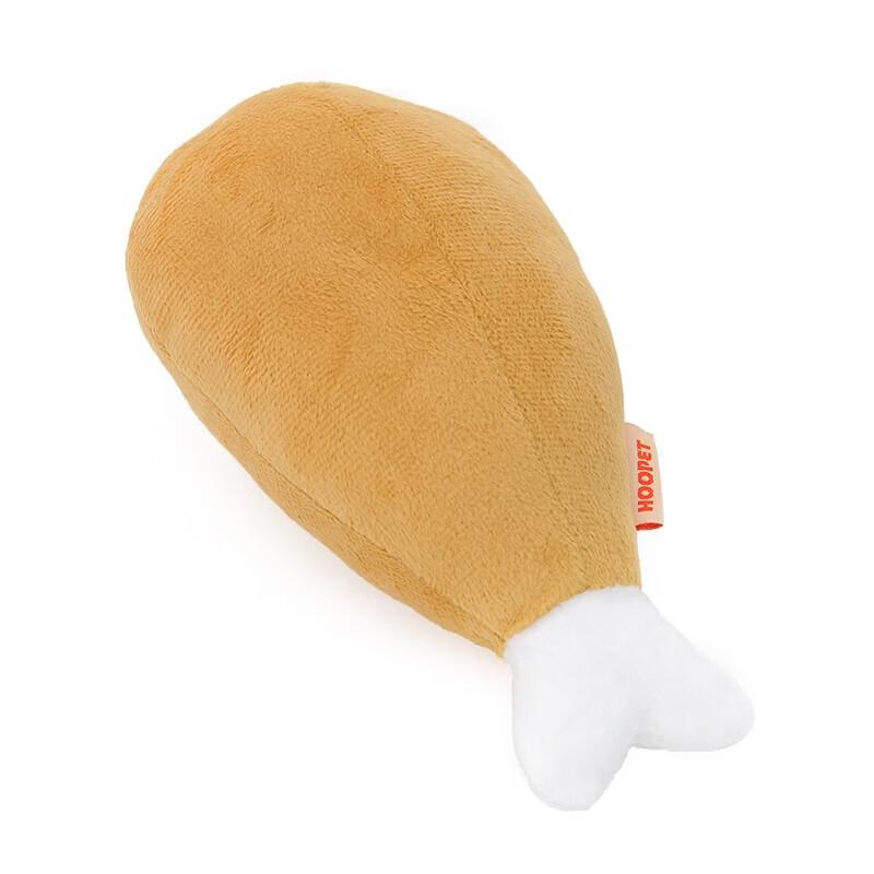 Hoopet Cartoon Chicken Leg Squeaky Dog Toy