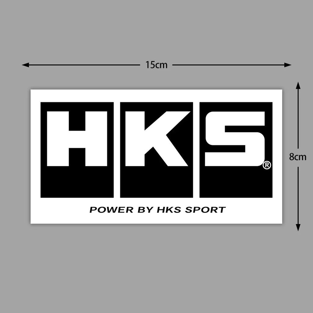 For HKS Sticker JDM Racing Decals Motorcycle Scooter Auto Window Bumper Car Decoration ADVAN Modified Accessories