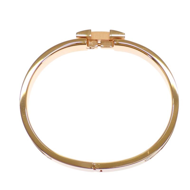 HERMES H700001FO_19PM Náramek béžový/Marong rasse kov/smalt Dámský