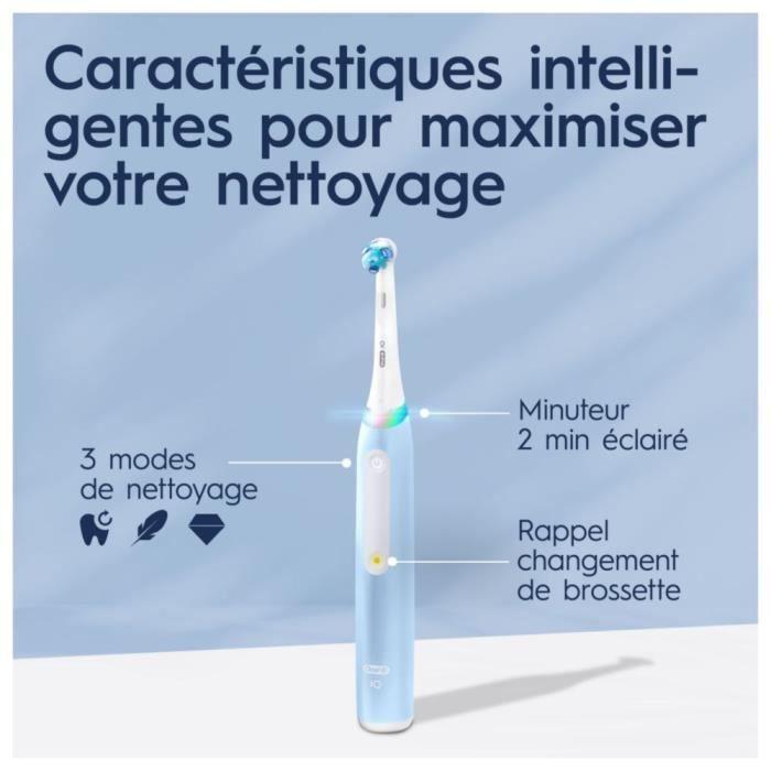 Oral-B iO 3S Brosse À Dents Électrique Bleue, 1 Brossette
