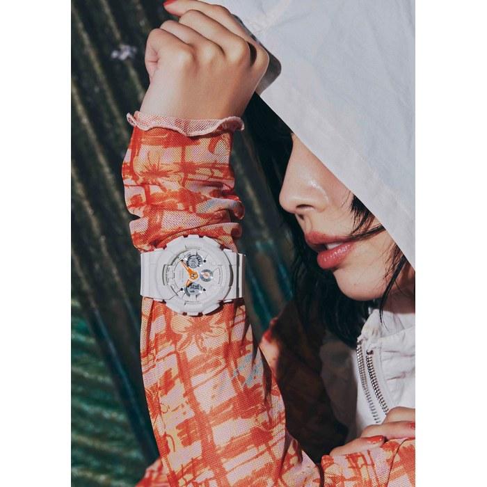 Casio G-Shock GMA-S120SA-7A1JF Women's Watch White X Orange