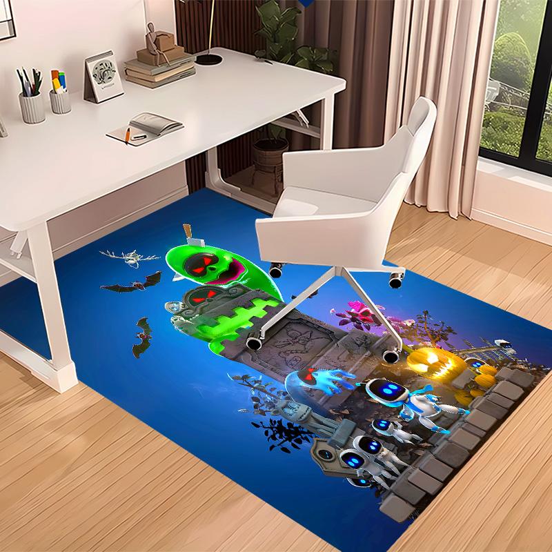 Astro Bot3 Bedruckter Saugfähiger Waschbarer Teppich, Rutschfeste Badezimmerteppiche, Küchenteppiche, Yogamatte, Eingangsbereich Wohnzimmer, Camping-Picknickteppiche