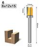 Straight Tooth 6mm Shank Woodworking Tool Milling Cutter Router Bits Slotting Cutter Drill Bit