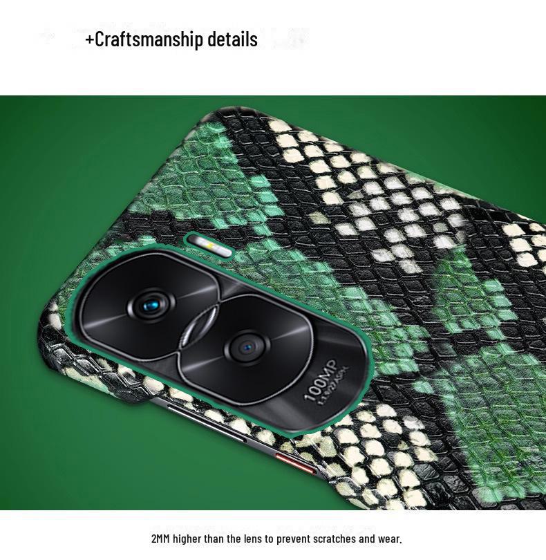 Honor X20SE Half-Cover Leather Case with Python Skin Pattern for X10Max