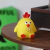 Yellow Chicken Pinch Toys Blow Bubble Cartoon Knead Toy Interactive Games Squeeze Toys  Baby Game