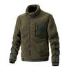 European and American Blue Stand-Up Collar Polar Fleece Lamb Wool Coat