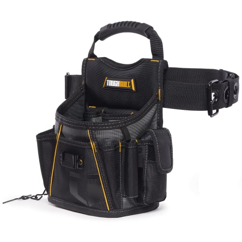 TOUGHBUILT Utility Pouch and Tool Belt - Heavy-Duty Deluxe Premium Quality Durable - Adjustable Belt Size - (TB-316-2)