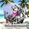 Custom Name Personalized Superhero Print Umbrella, Auto Open Close, 8‑Rib Sturdy Frame, Commute Camping Hiking Use, Birthday Gift