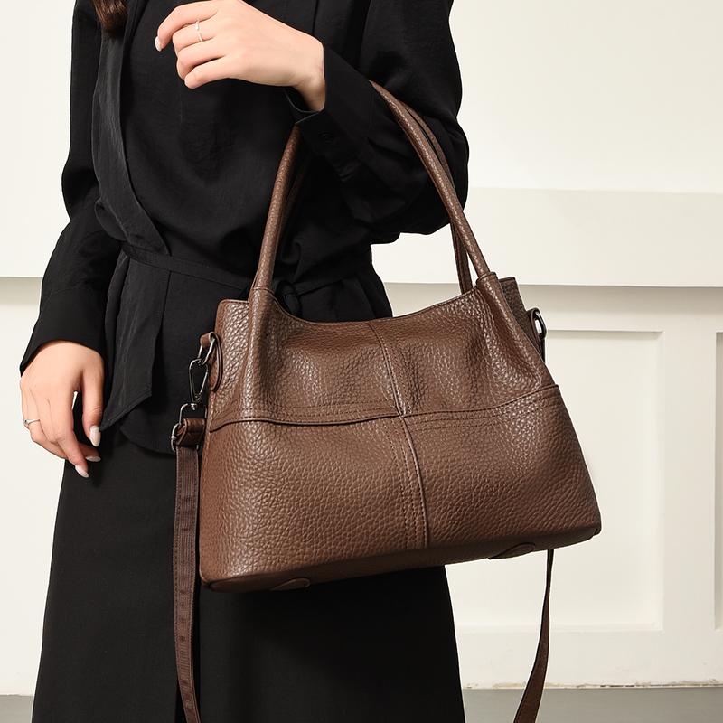 Borsa Tote in Pelle PU da Donna, Borsa a Spalla Crossbody di Grande Capacità, Borsa a Mano Morbida in Pelle, Borsa Casual Quotidiana per Pendolari, Borsa Hobo Multiuso per il Lavoro