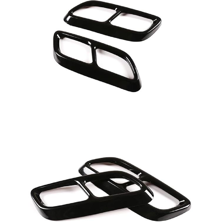 Car Exterior Exhaust Pipe Mufflers Cover Compatible with 2020-2023 Cadillac CT4/CT5, 2023-2024 Cadillac CT6,Stainless Steel Exhaust Pipe Decorate