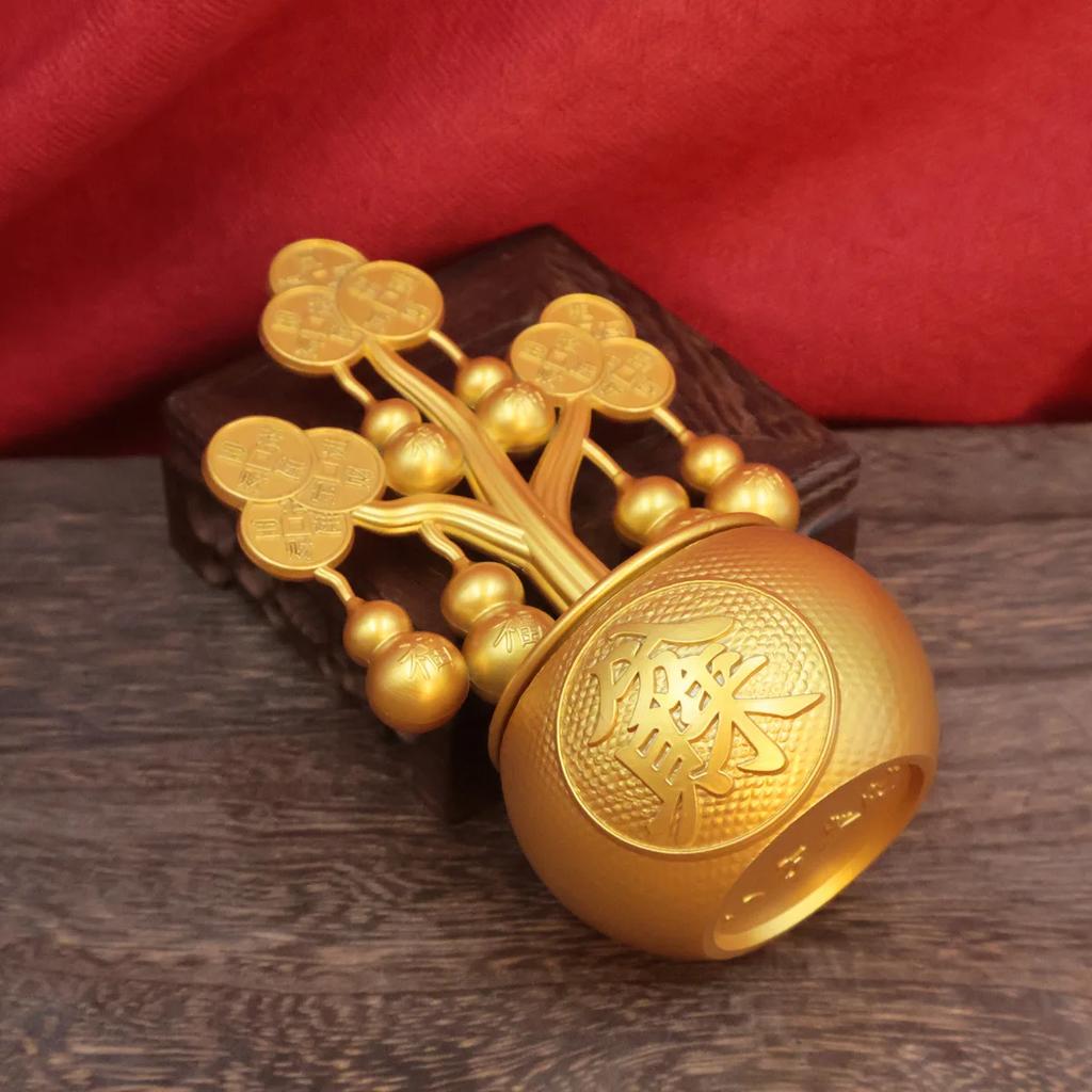 Prosperity Tree Decoration Wealth Shaker Ornament Ideal For Home Bar Decor Living Room TV Cabinet Decor Gift For Business Openin