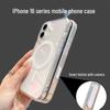 Touch Button Transparent Magnetic Case for iPhone 17 Pro Max and Apple 16 Pro Protective Case