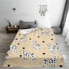 Dalmatian Pattern Flannel Blanket - Soft and warm, suitable for sofas, beds, camping, and as a holiday gift for boys and girls