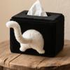 Lovely Cats Designs Fleece Fabric Tissue Box Holder For Home Storage And Small Accessories Organization