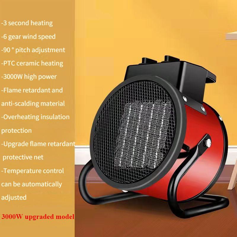 Small Fast Heating Warm Air Blower Household Bathroom Electric Heater Industrial High Power Hot Air Fan