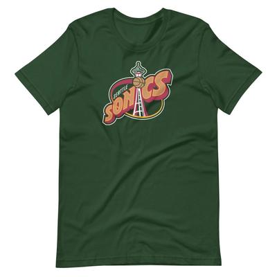 Seattle Supersonics 90er Basketball Alt Logo Grafik T-Shirt Unisex t-shirt
