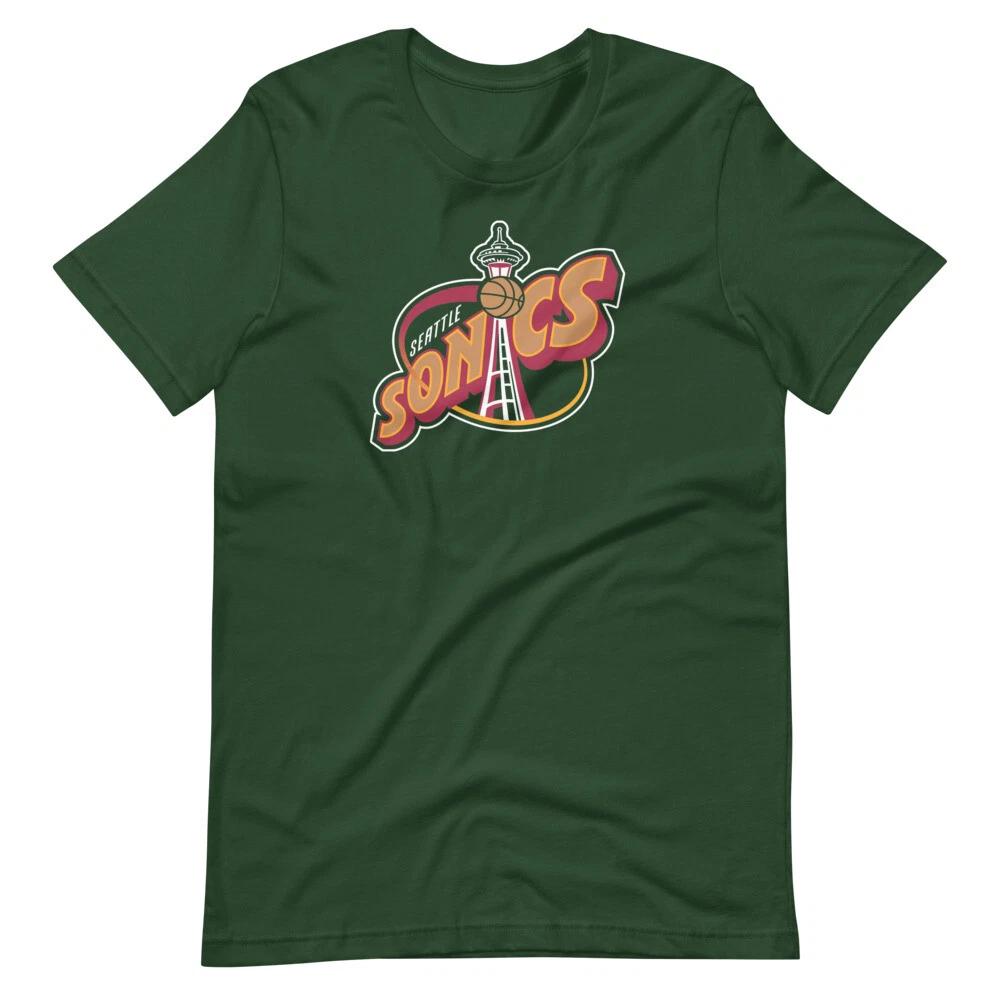 

Seattle Supersonics 90s Basketball Alt Logo Graphic Tee Unisex t-shirt S