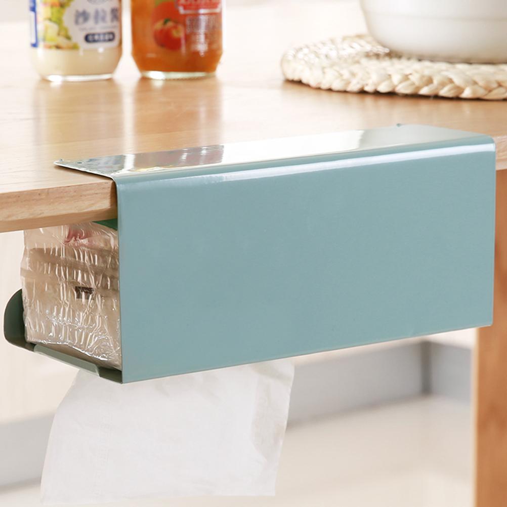 

Держатель для бумажных полотенец под шкафом, подвесной ящик для извлечения салфеток, японская стойка, утюг, синий цвет