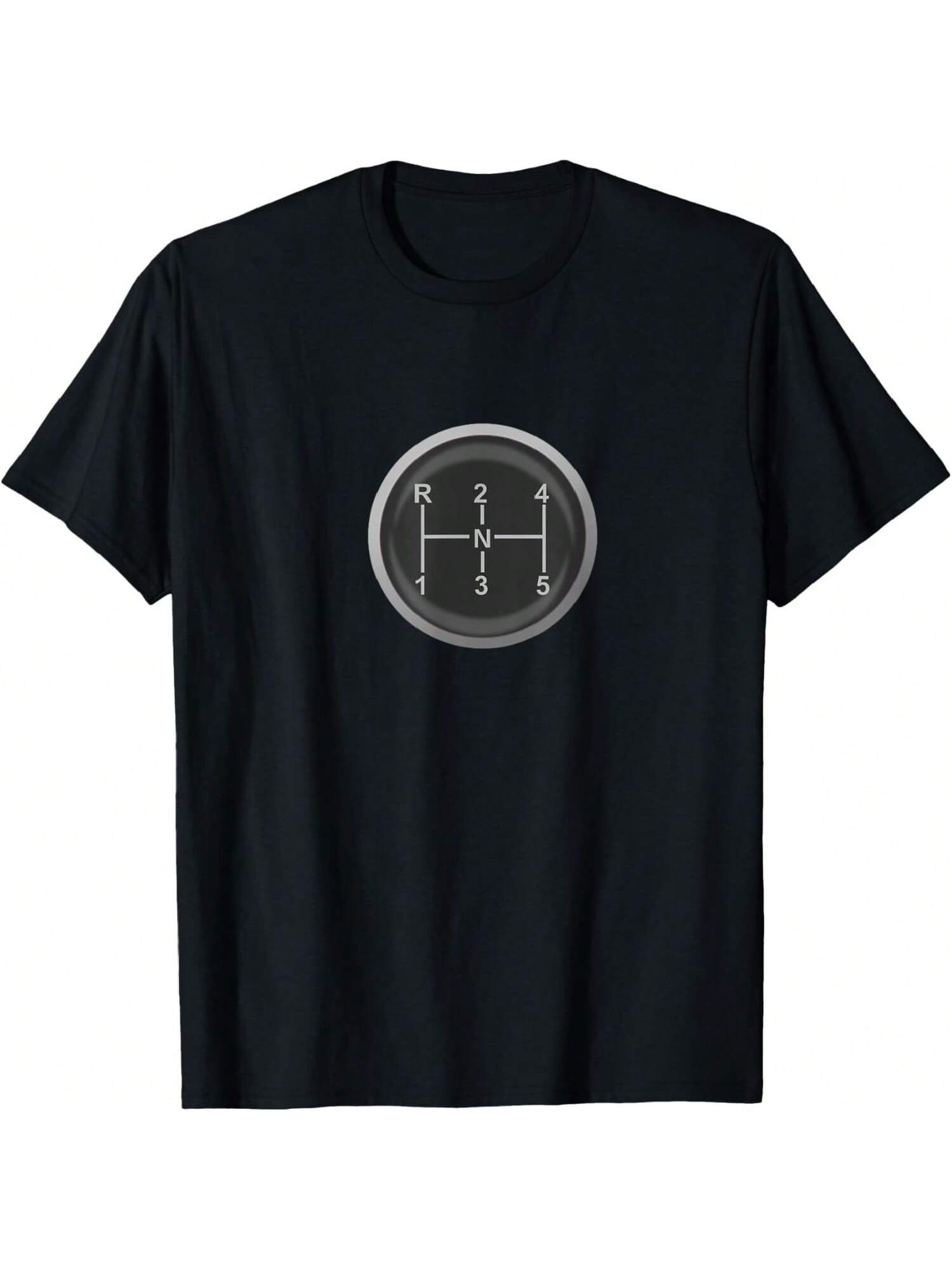 5 Speed Manual Transmission Dogleg Gear Shift Pattern Car T-Shirt S разноцветный